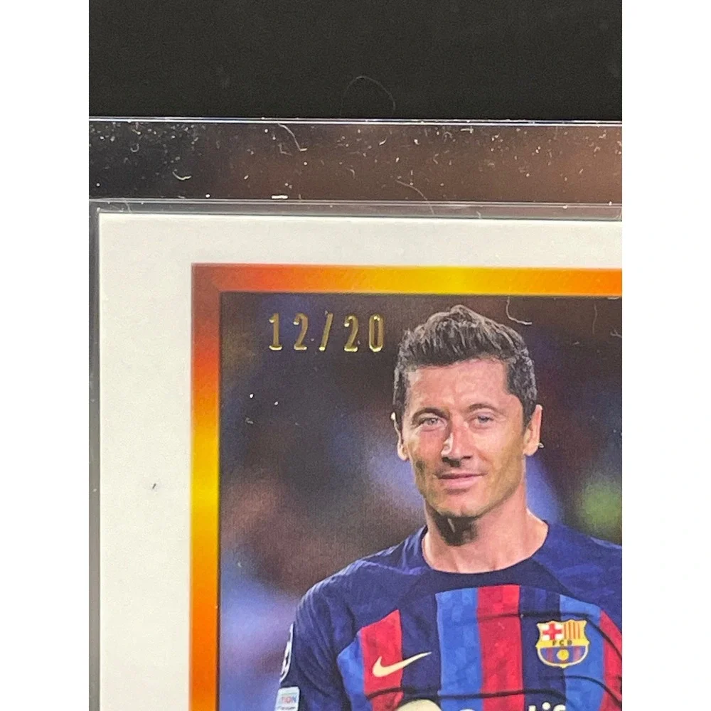 2022-23 Topps Finest Flashbacks Robert Lewandowski Auto /20 FC Barcelona #A-RL